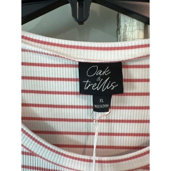 NWT Oak & Trellis size XL long stretch knit striped dress - Picture 3 of 4